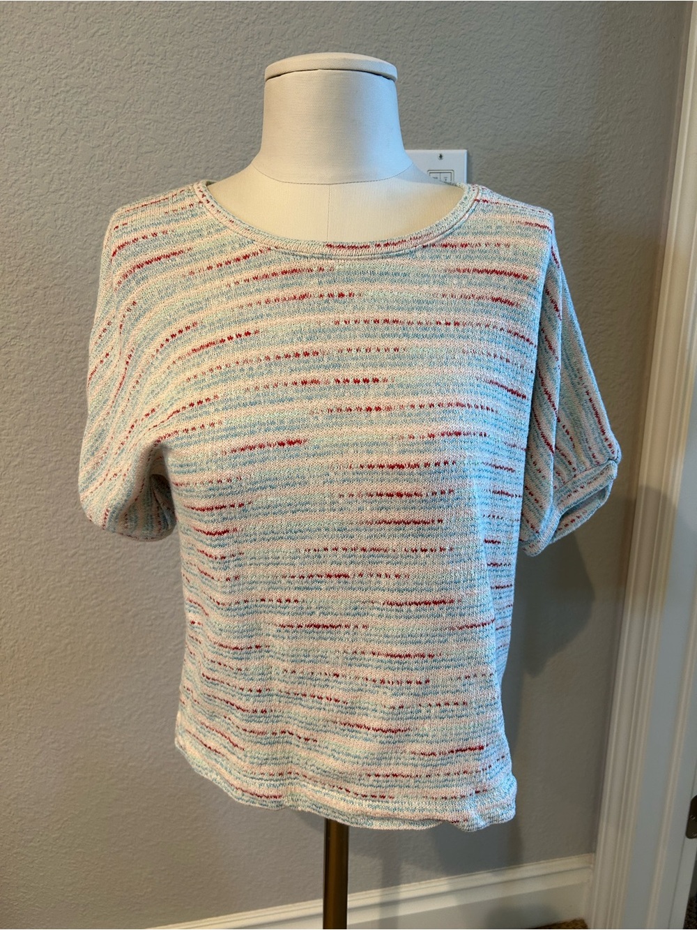 Madewell Striped Short-Sleeve Knit Top